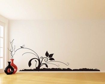 Wall Border Floral Vines  Decals Modern Wall Art Wall Border Floral Vines  Decals Modern Wall Art